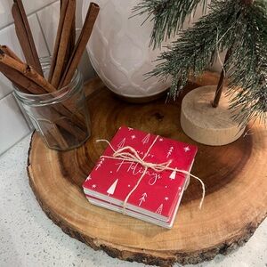 Festive Holiday Coaster Set